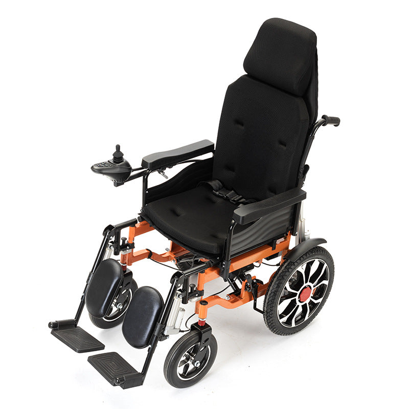 Electric wheelchair manufacturer direct sales lightweight foldable wheelchair for the elderly disabled intelligent automatic reclining scooter