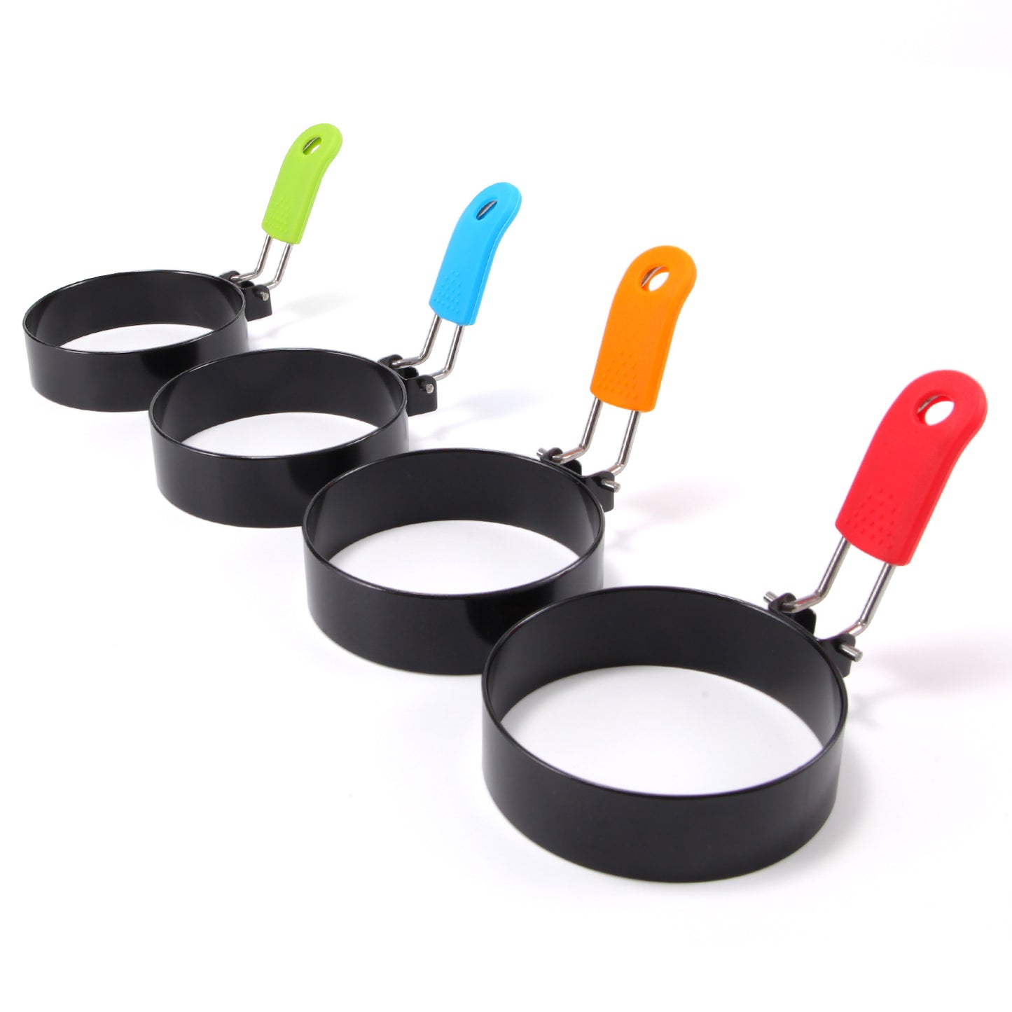 Kitchen Tools Stainless Steel Ring Non Stick Coating Round Omelette Model Omelette Mold Silicone Omelette Maker