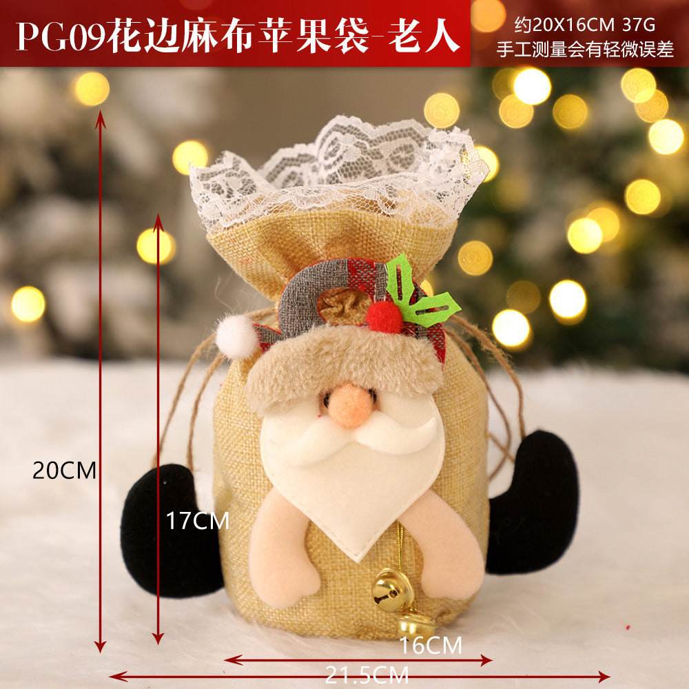 Christmas gift apple bag tote bag adult children children Christmas gift decoration high-end gift bag