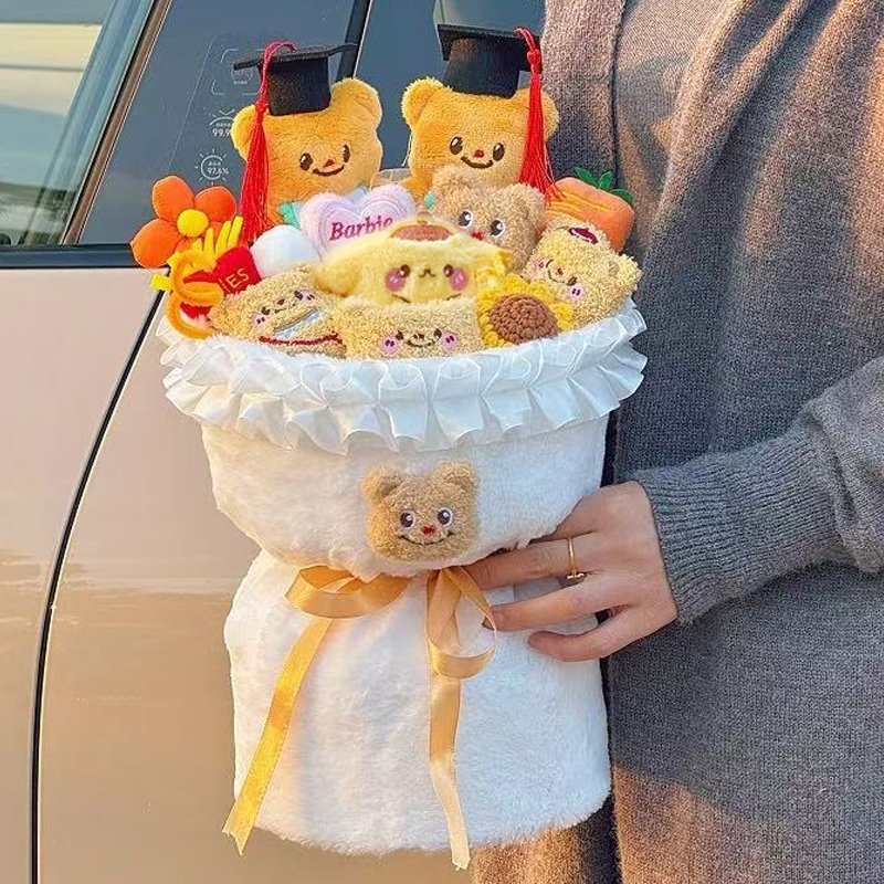 Christmas gifts kulomi dolls cartoon bouquet dolls forever peanut birthday gifts for girls friends and girlfriends