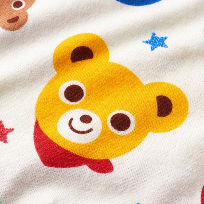 Children's clothing: boys and women's cartoons, Japanese fashion brands, printed stars, bear heads, short-sleeved tops, T-shirts, and T-shirts