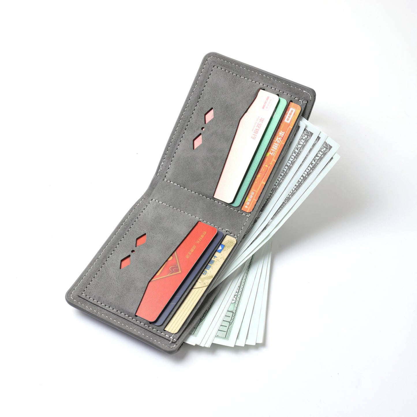Wallet men's high-end large capacity multi-card wallet men men's PU wallet short wallet wallet men