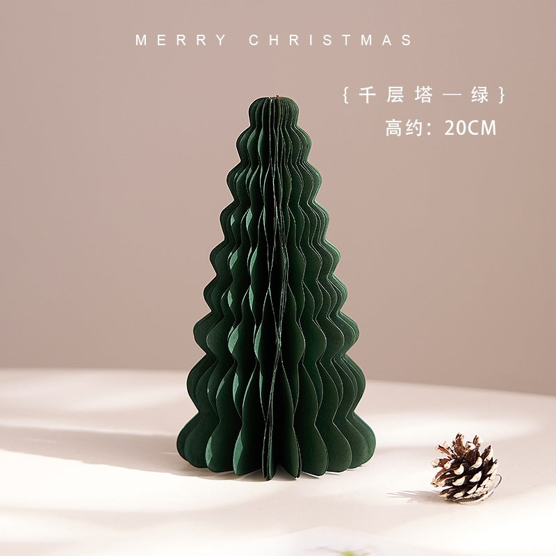 Christmas 2025 Decorations Mini Wooden Christmas Tree Tabletop Ornaments Pendant Scene Arrangement Kids Small Gifts