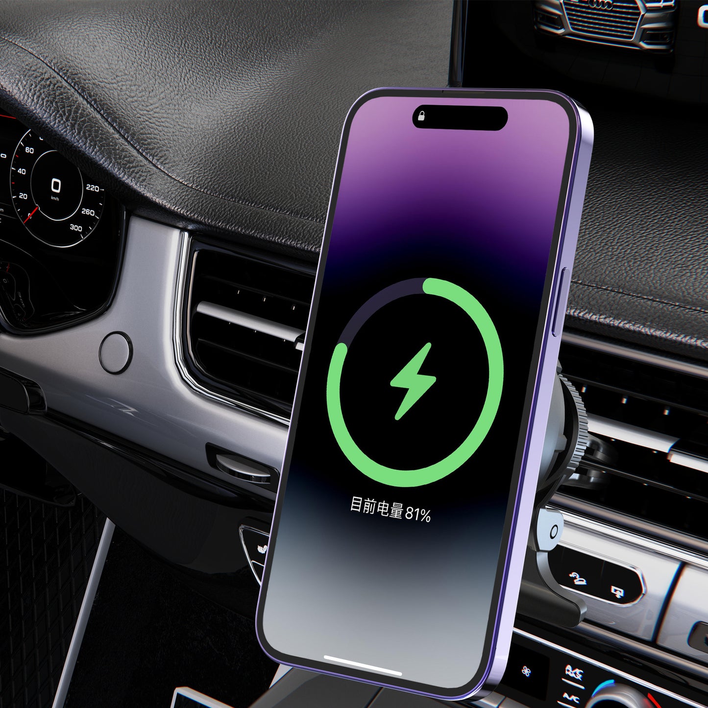 Magnetic Refrigeration Wireless Charger 15W Semiconductor Refrigeration Car Wireless Charging Bracket Cooling Fan Wireless Charger KC