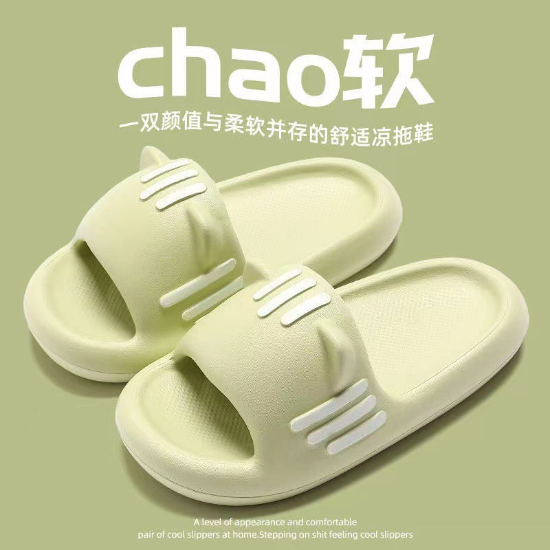 2023 New Cute Slippers Women's Summer Indoor Home Bathroom Bathing Non-slip Slippers Home Slippers Wear Inside and Out