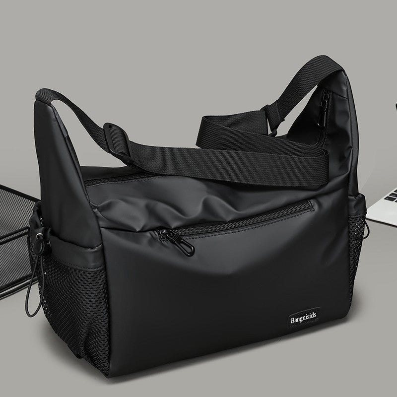 Cross-border men's chest bag, water-repellent and cool, casual and versatile men's bag, multi-functional large-capacity men's crossbody bag