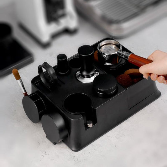 Espresso ABS press base, storage rack handle, filling pressure seat, multi-function handle, coffee grounds box, powder pressing utensil
