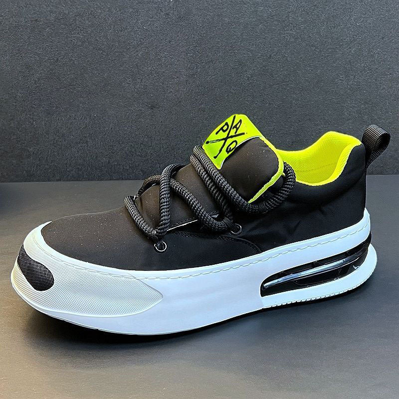 2024 summer new men's shoes open smile canvas shoes fashion athleisure shoes breathable and versatile trendy board shoes men