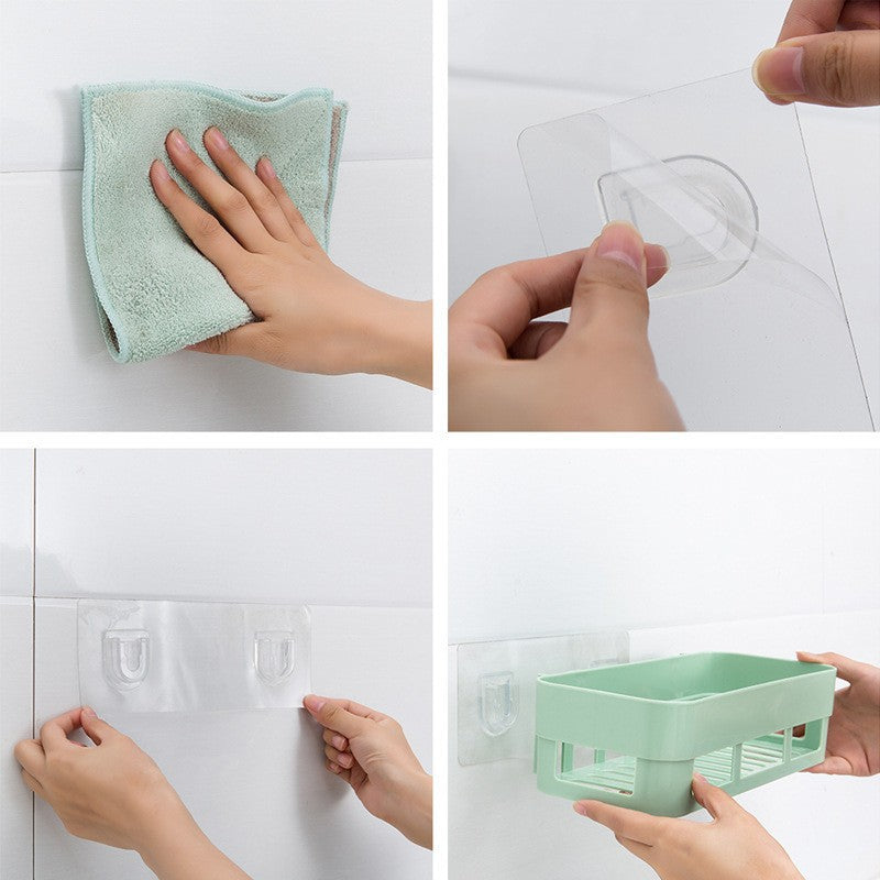 Bathroom wall-mounted shelf free punching seamless wall suction toilet storage shelf toilet toilet storage rack