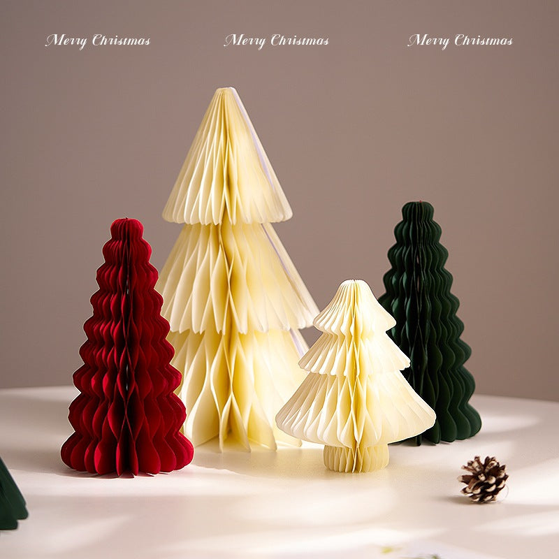 Christmas 2025 Decorations Mini Wooden Christmas Tree Tabletop Ornaments Pendant Scene Arrangement Kids Small Gifts