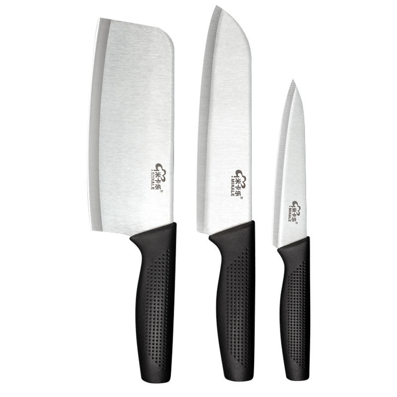 Stainless steel kitchen knife set Fruit knife three-piece set Slicing knife Household kitchen knife kitchen knife