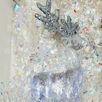 Acrylic Christmas Pendant Christmas Christmas Gift Ornament Mall Festive Atmosphere Transparent Crystal Deer Decoration
