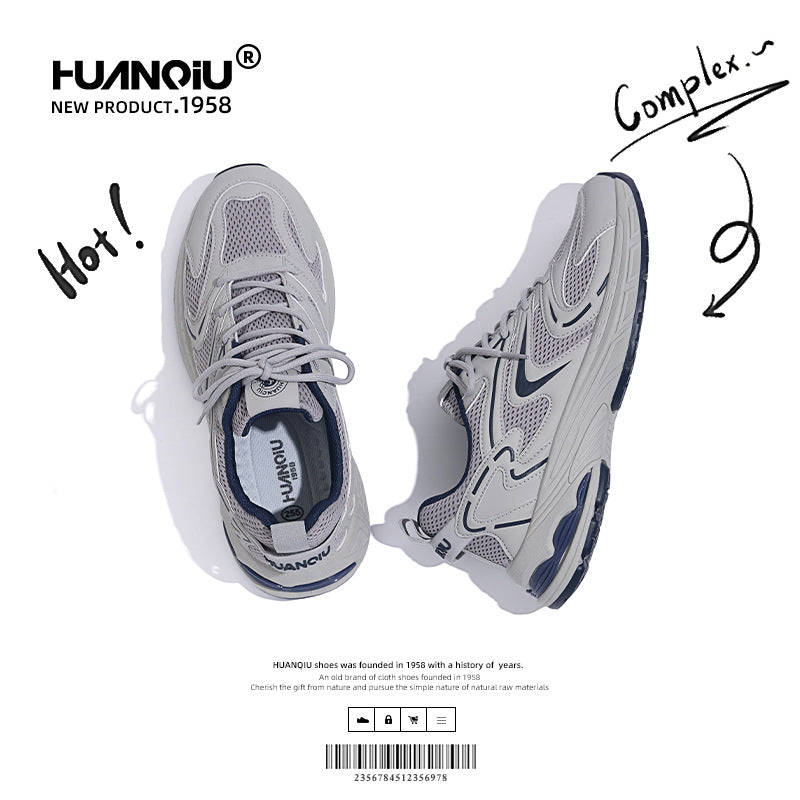 Universal ZHQ1050 Vintage Daddy Shoes Men's Summer New Black Versatile Men's Athleisure Shoes Men's