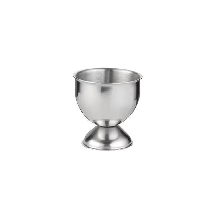 Factory direct supply stainless steel egg tray kitchen gadgets stainless steel shot cup egg cup creative egg tray rack