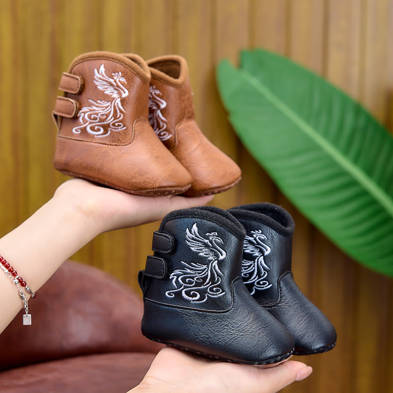 Baby boots casual fashion spring and autumn winter 6-12-18 months baby toddler shoes soft sole non-slip toddler shoes
