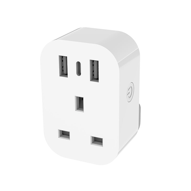 Lianduo Foreign Trade Tuya Home Furnishing remotely controls 13A fast charging USB+wifi smart socket plug at any time