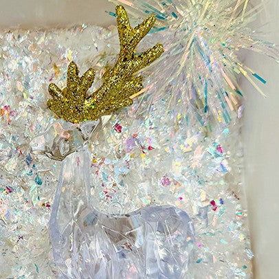 Acrylic Christmas Pendant Christmas Christmas Gift Ornament Mall Festive Atmosphere Transparent Crystal Deer Decoration