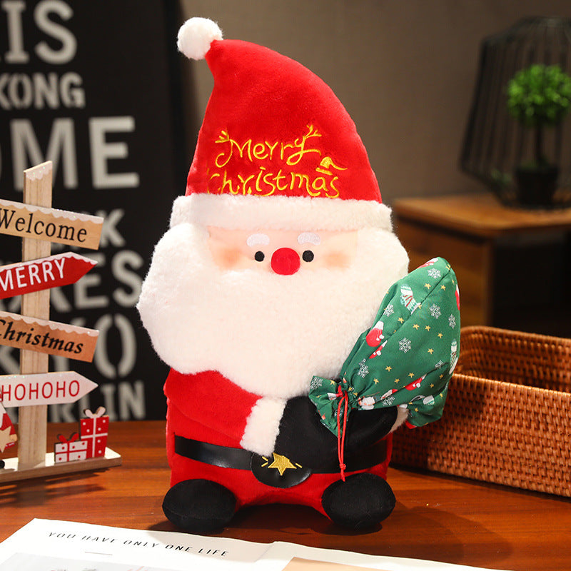 Factory in stock wholesale Santa rag doll doll Christmas gift snowman doll elk plush toy