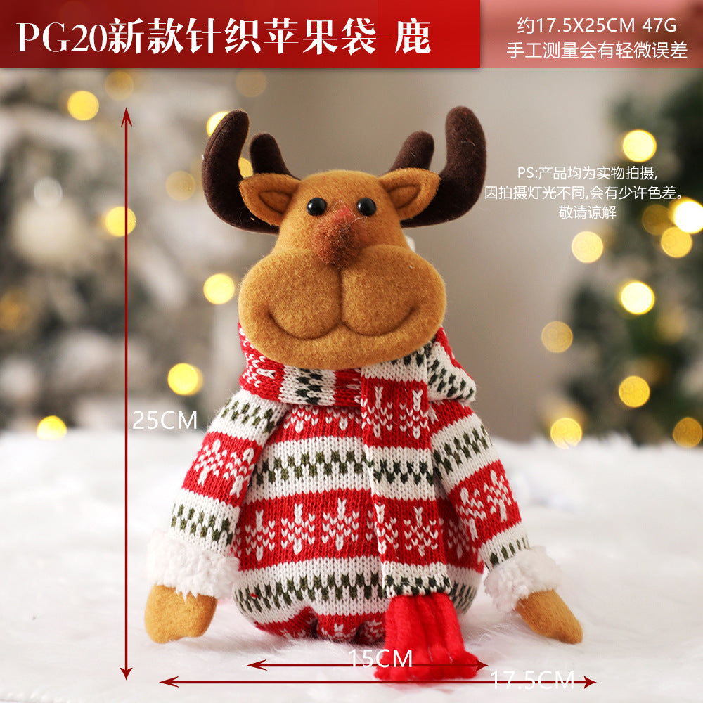 Christmas gift apple bag tote bag adult children children Christmas gift decoration high-end gift bag