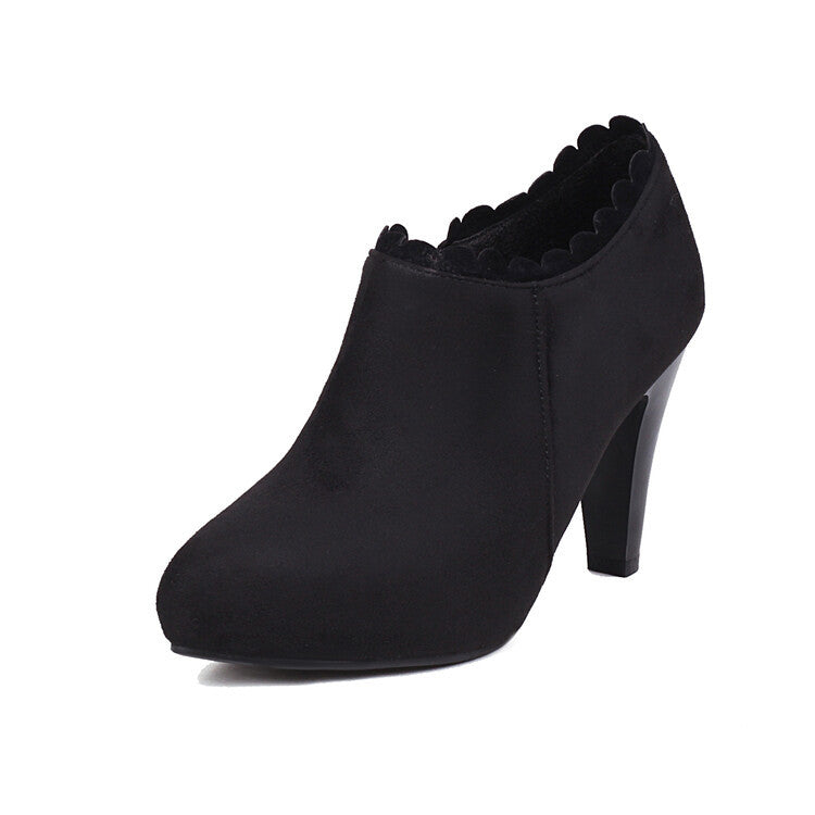 Spring thick heel, high heel, deep single shoes, women's shoes, large size 40-43, foreign trade, cross-border, Chengdu, retro Mary Jane