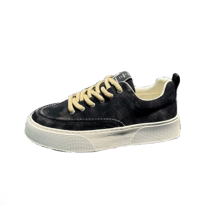Men's shoes spring 2025 new casual breathable soft-soled canvas shoes men's trend comfortable fashion lightweight shoes wholesale