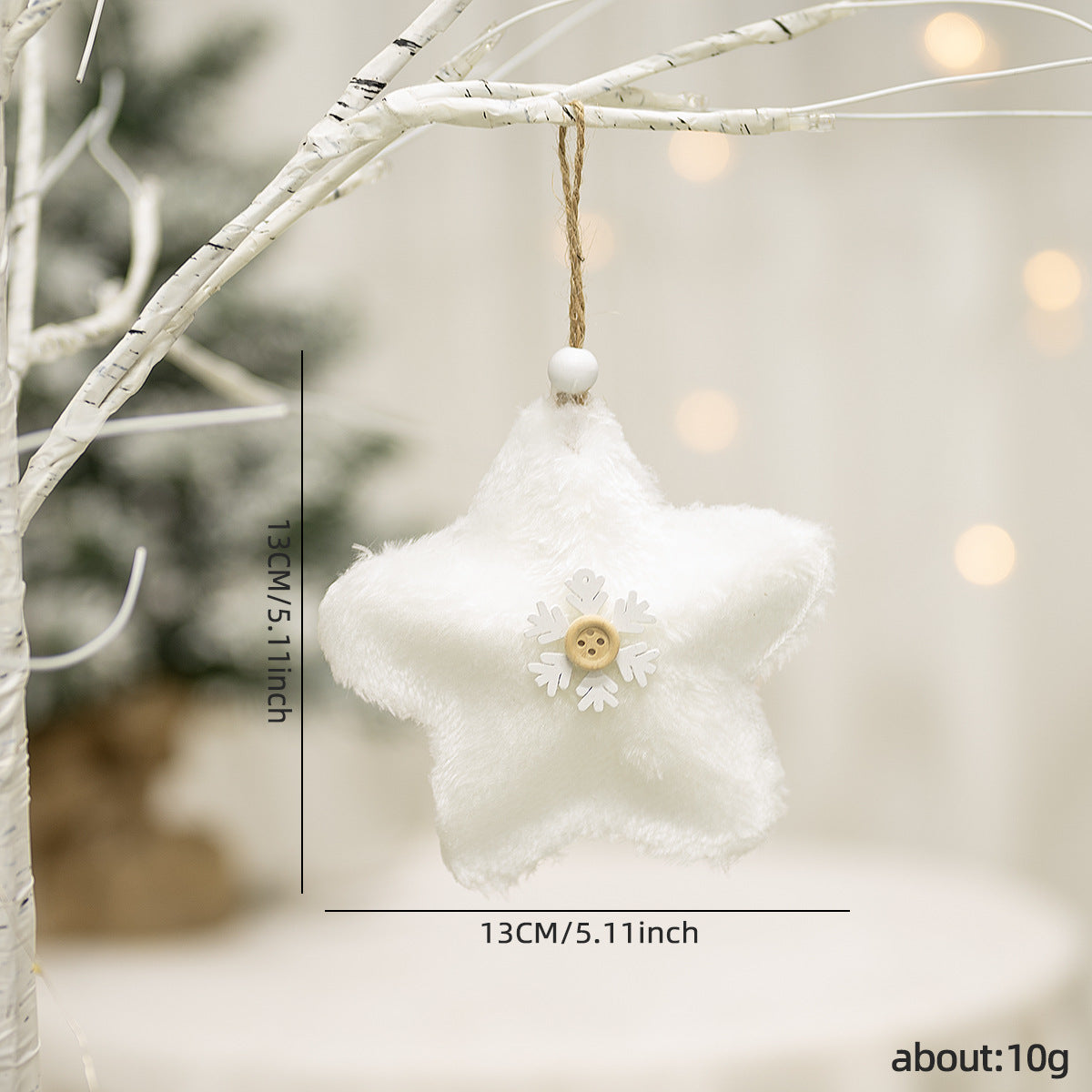 New Cross-border Christmas Plush Angel Charm Cute Doll Doll Gift Christmas Tree Pendant ins Arrangement