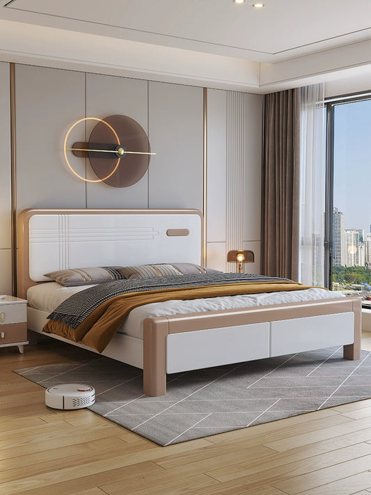 Full solid wood bed