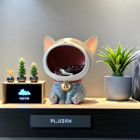 Lucky cat key storage ornaments entrance shelf home living room desktop decoration housewarming new home gifts
