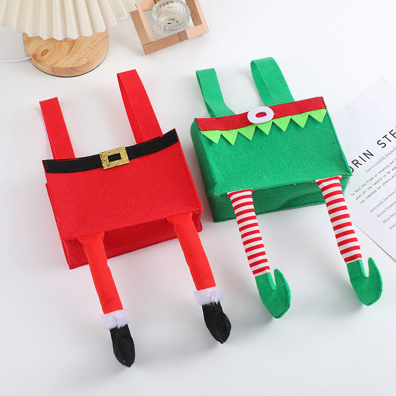 Cross border Christmas trouser bag candy bag creative home Christmas gift jewelry bag Christmas celebration decoration candy bag
