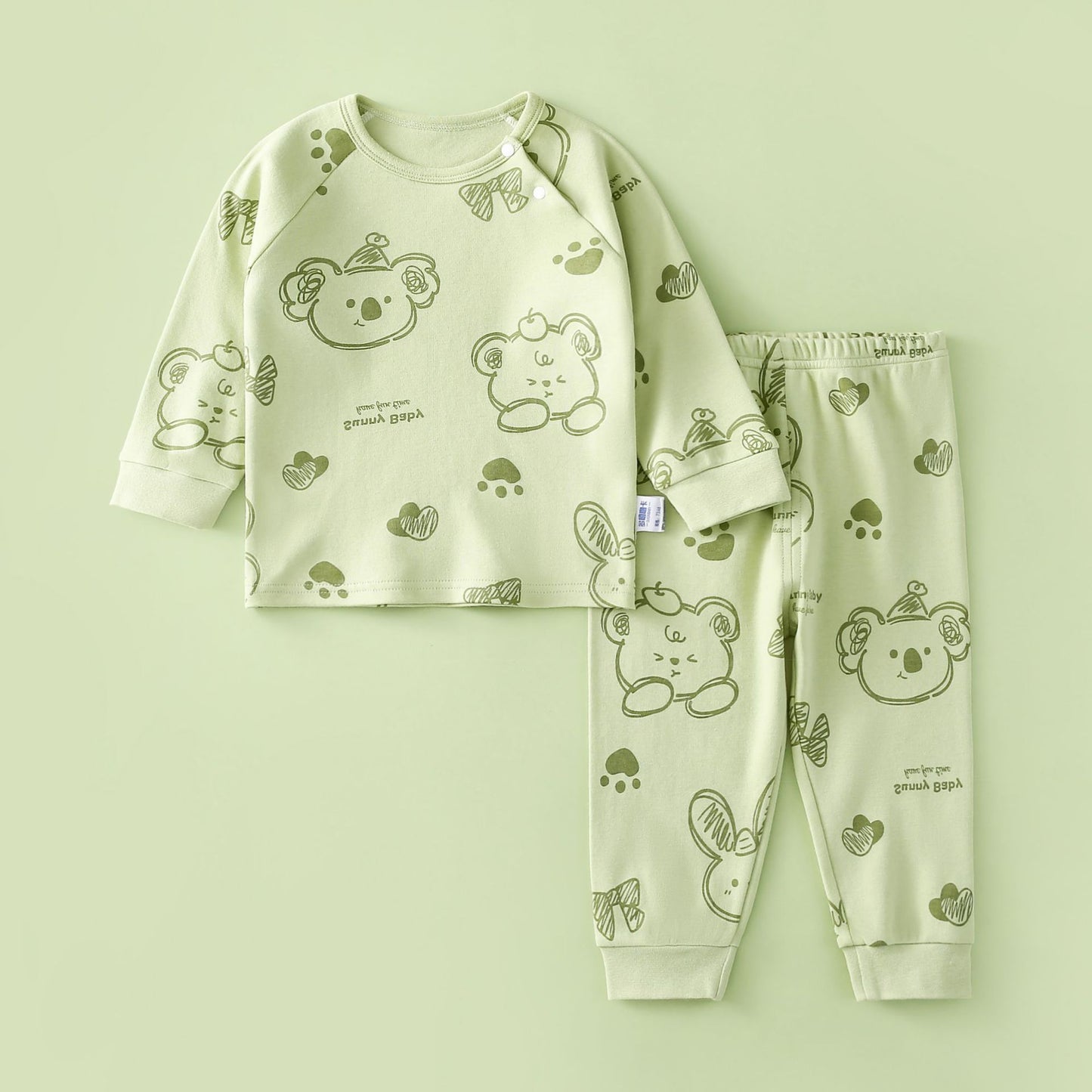 Baby Set Spring Wear 2024 New Kids Children's Clothes Boys Casual Suit Girls Pajamas Split Loungewear