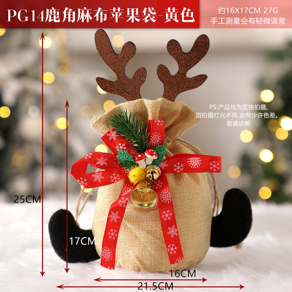 Christmas gift apple bag tote bag adult children children Christmas gift decoration high-end gift bag