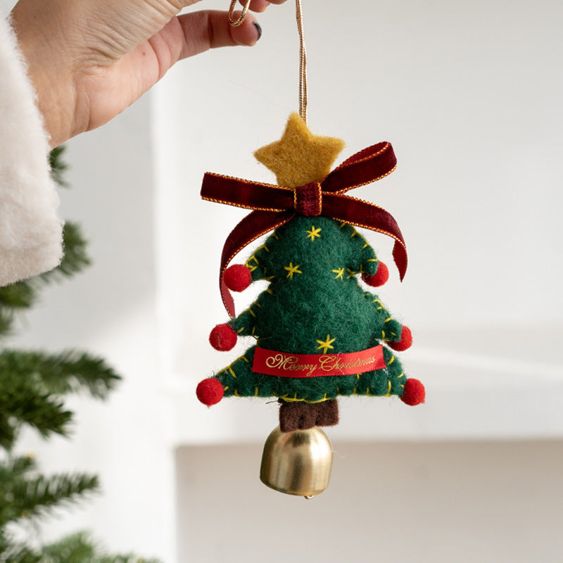 Cross-border New Christmas Car Hanging Christmas Decoration Bell Pendant Christmas Tree Decoration Christmas Gift