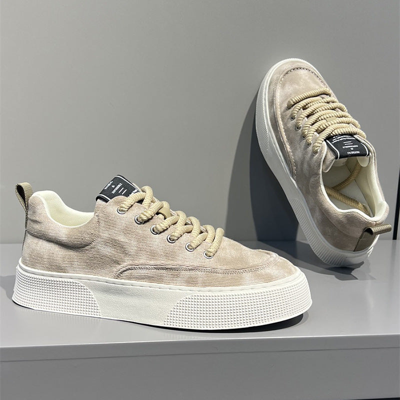 Men's shoes spring 2025 new casual breathable soft-soled canvas shoes men's trend comfortable fashion lightweight shoes wholesale
