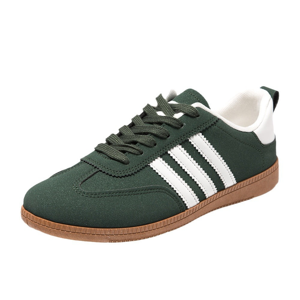 Skateboard shoes men's cross-border supply in autumn new simple color-block trendy casual shoes for students comfortable and breathable lace-up men's shoes
