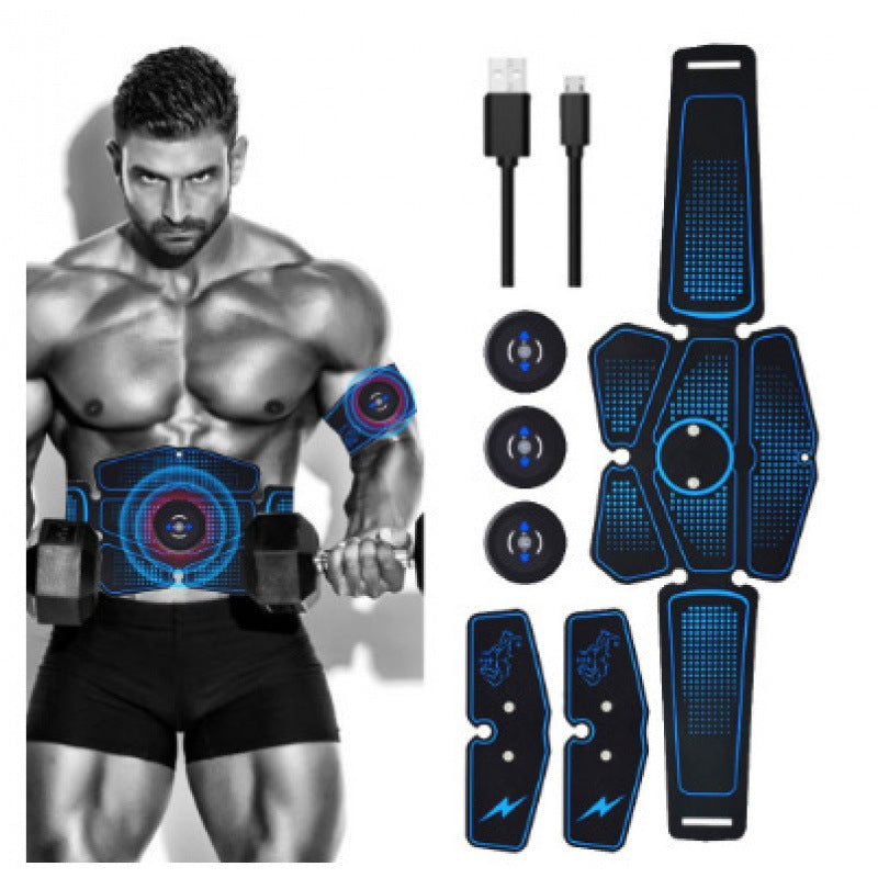 Cross-border wholesale EMS massage belt sports training abdominal muscle patch microcurrent pulse muscle stimulation fitness equipment