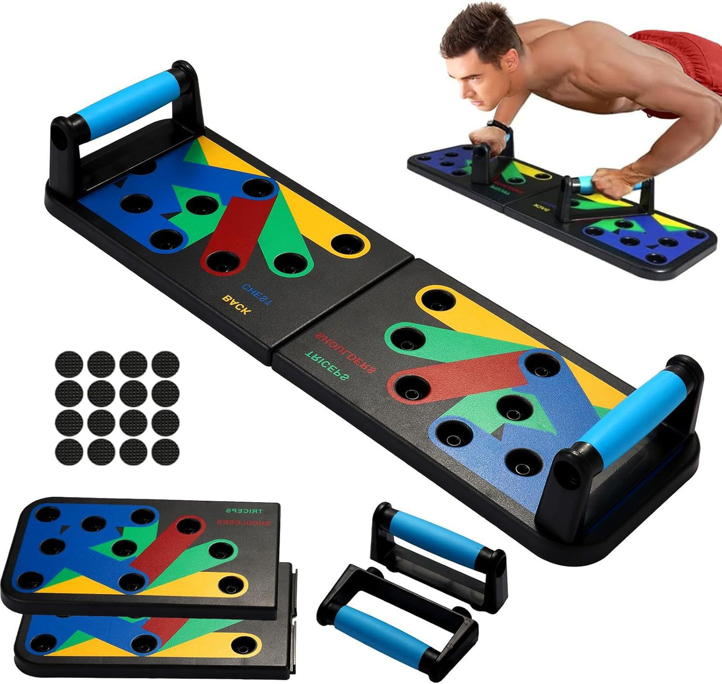 Multifunctional push-up plate brace abdominal plate equipment home pectoral abdominal exercise training board abdominal body fitness