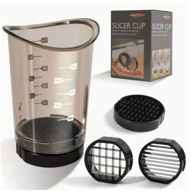 Egg cutting artifact, stainless steel kitchen gadget, household fruit divider, digging pulp mold, watermelon cutting and dicing