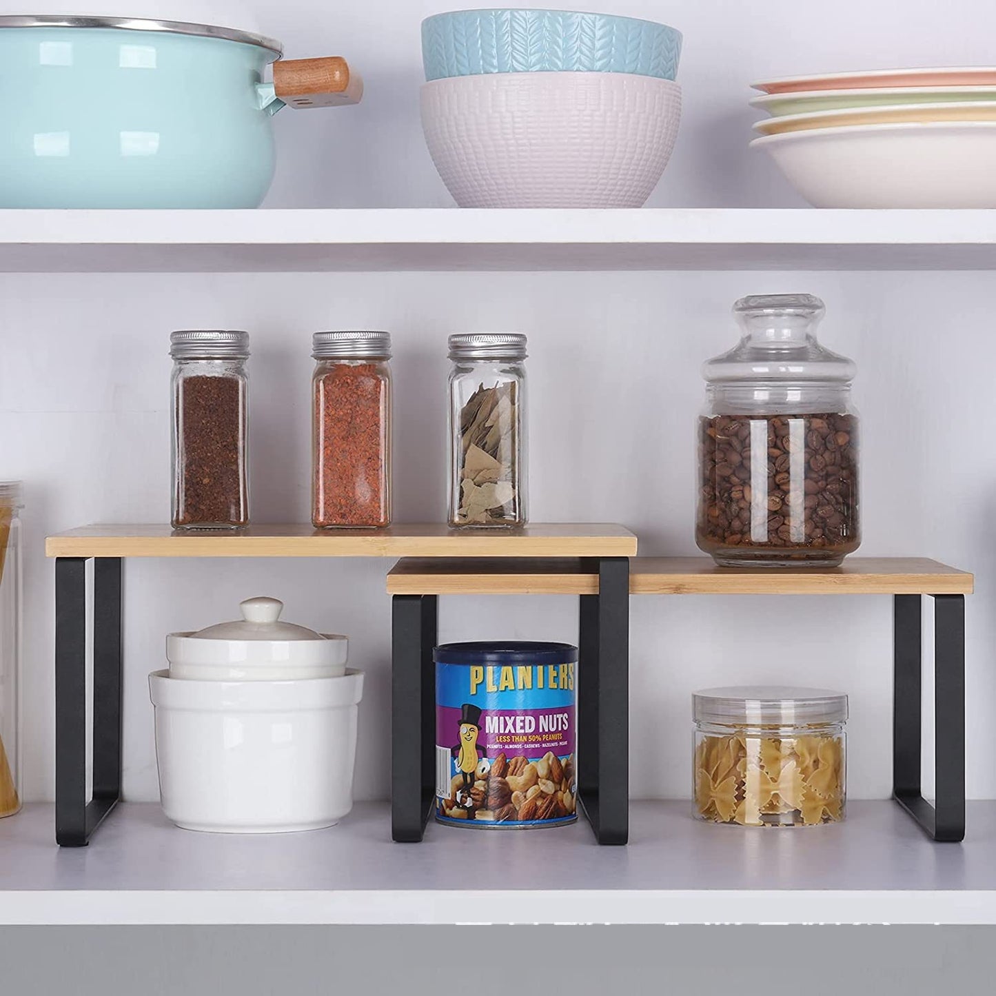 Cross-border living room organizing rack, kitchen shelf, spice rack, wooden multi-purpose tabletop storage shelf, cabinet storage shelf