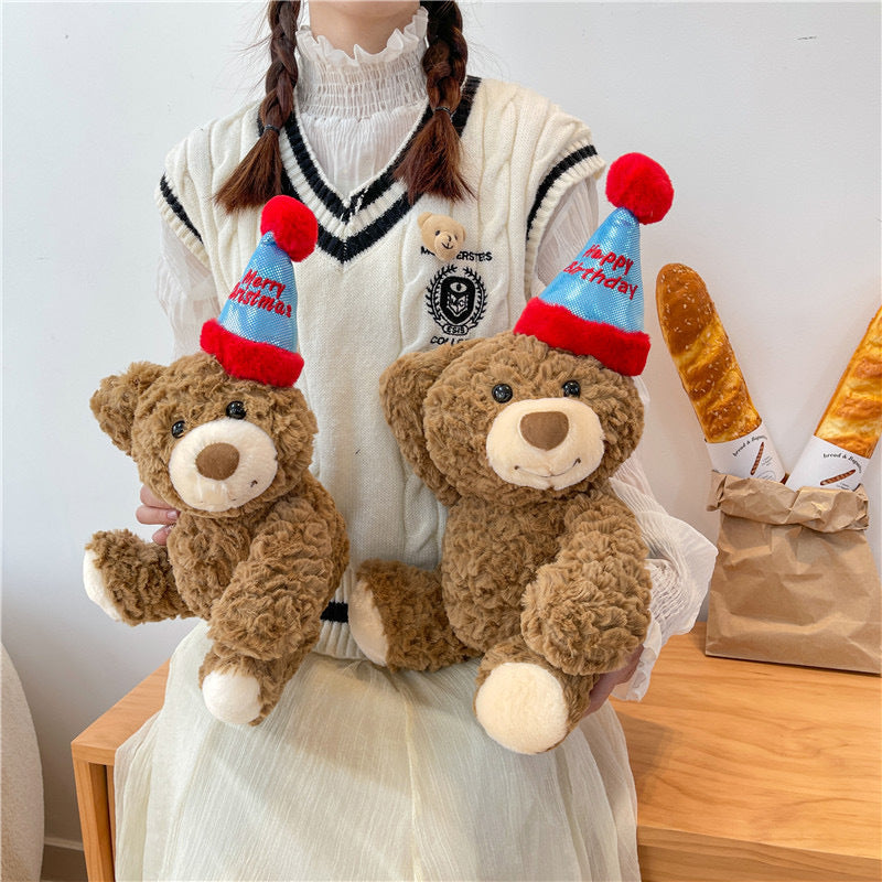 Cute Little Red Riding Hood Birthday Gifts Teddy Bear Plush Bear Doll Ragdoll Doll Christmas Gifts Wholesale
