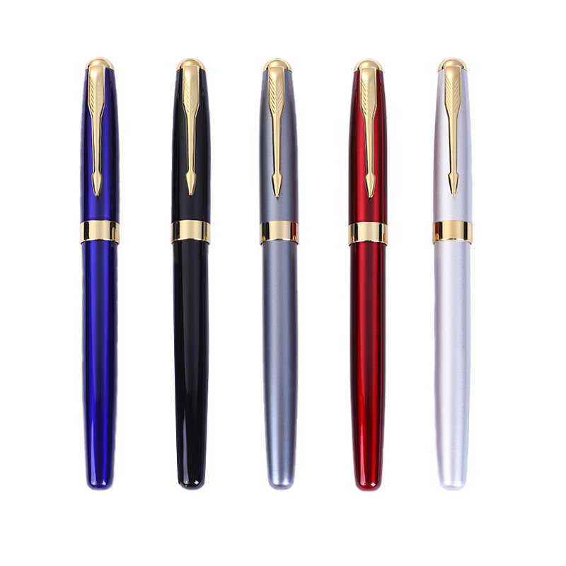 Factory direct supply metal pen signature pen business office neutral water pen high-end advertising gift pen laser logo