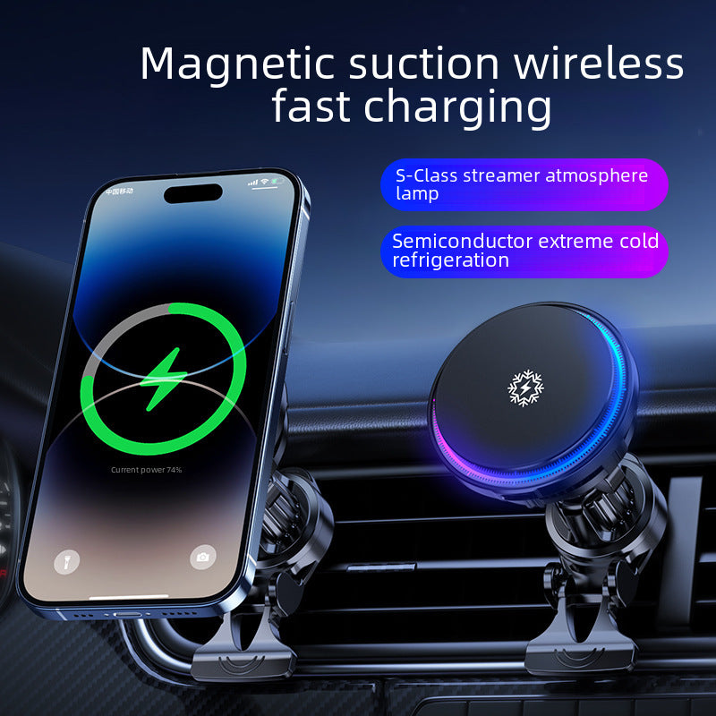 The manufacturer directly supplies the on-board wireless magnetizing radiator with live cooling and fast charging 15W X82 mobile phone radiator