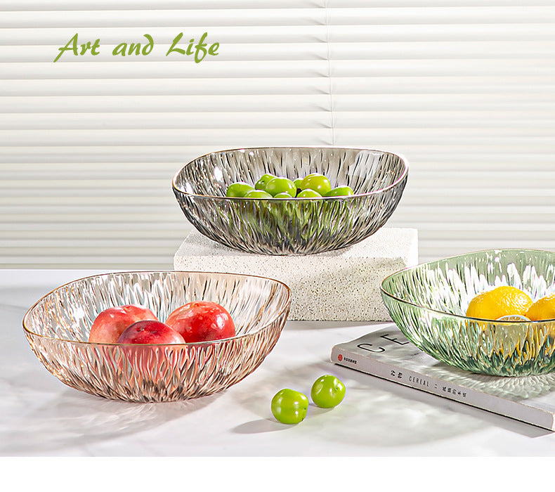Phnom Penh light luxury fruit plate, home living room, coffee table, fruit basket, snack candy display plate, dried fruit plate, snack plate, snack plate