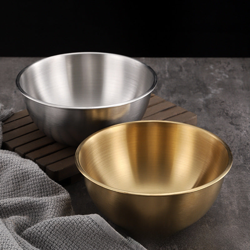 304 stainless steel cold noodle bowl high value with scale household fruit salad bowl bibimbap bowl ins style korean tableware