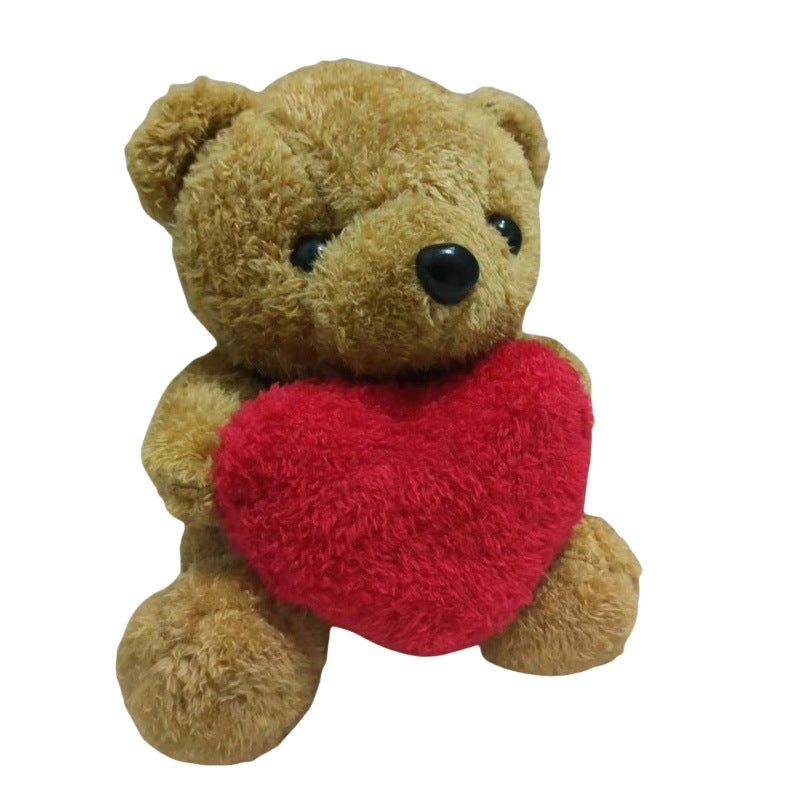 Cross-border new love bear plush toy heart teddy bear doll Valentine's Day bear rag doll Christmas doll