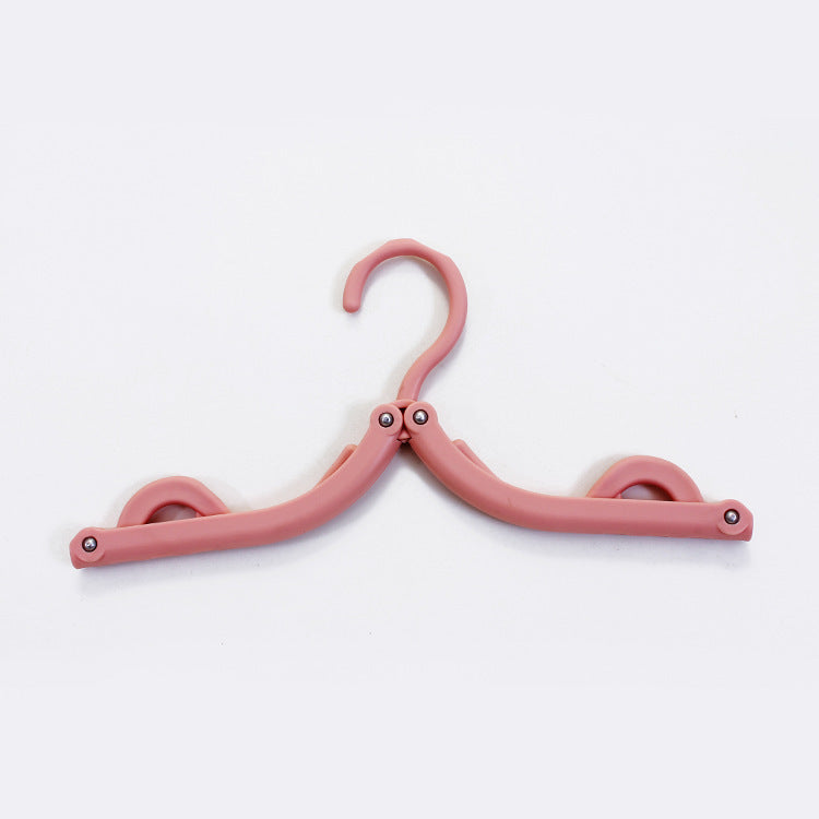 Plastic folding hanger Travel portable plastic multifunctional hanger clothes hanger Magic clothes hanging shoe rack