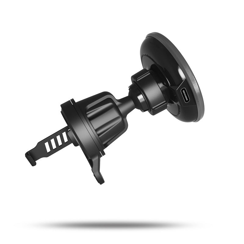 Factory spot car magnetic phone holder wireless charger 15W fast charging with LED touch light wireless charging