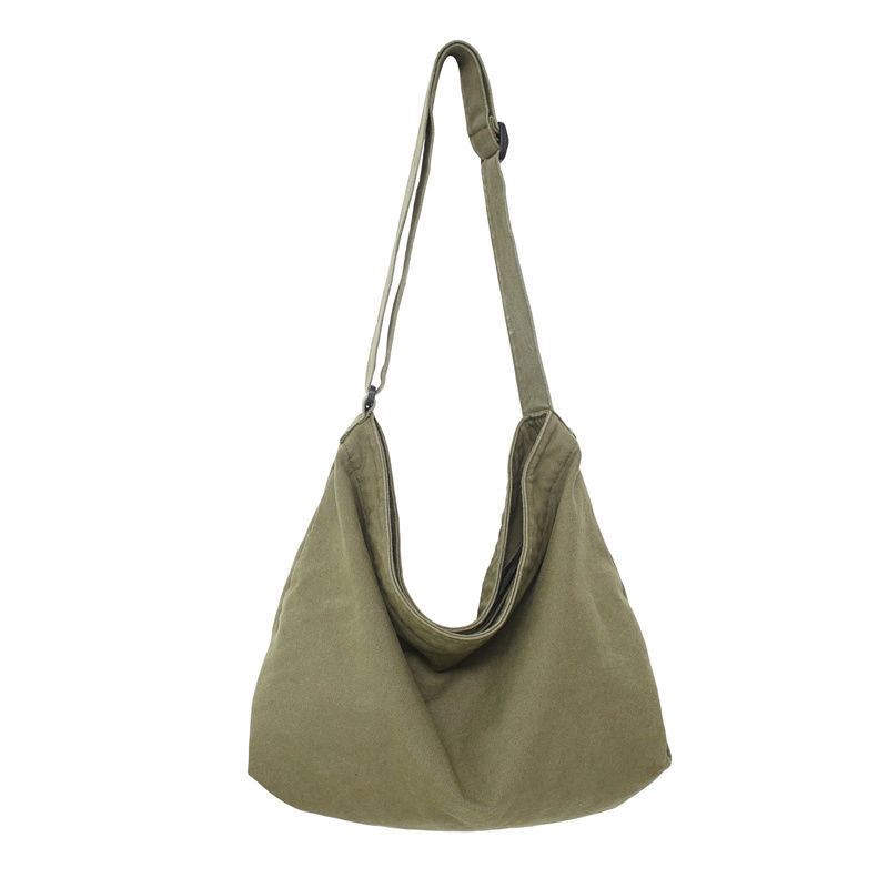 2025 Spring New Season Japanese Crossbody Bag Messenger Bag Canvas Canvas Bag Thick Sturdy Men's Bag Vintage Bag