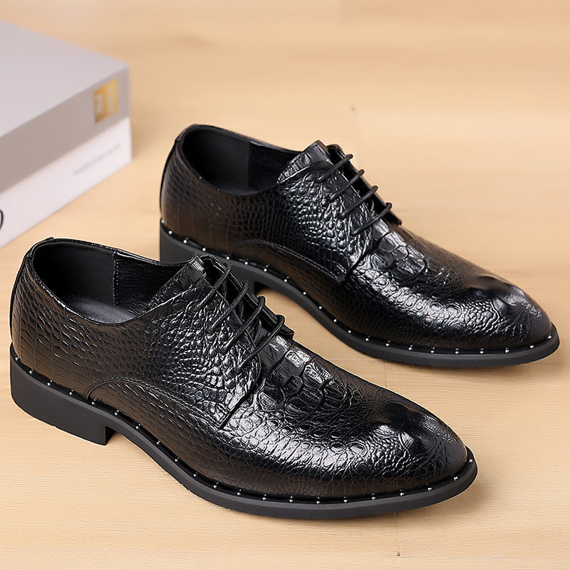 2025 Spring New Business Men's Soft Sole Trendy Versatile Fashion Casual Shoes Wear-Resistant Breathable Non-slip Leather Shoes Men