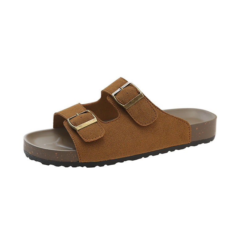 Size 35-43 Plus Women's Shoes, Birkenstocks, Sandals, Women's Summer Wear, Versatile, Slip-on, Flip-Flocs, Soft Soled Beach Shoes
