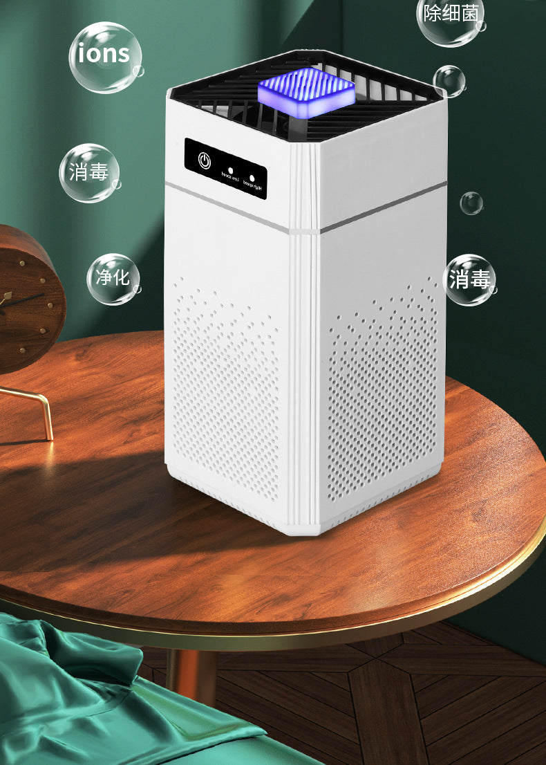 Air purifier negative ion sterilization formaldehyde removal filter USB portable smart silent odor remover cross